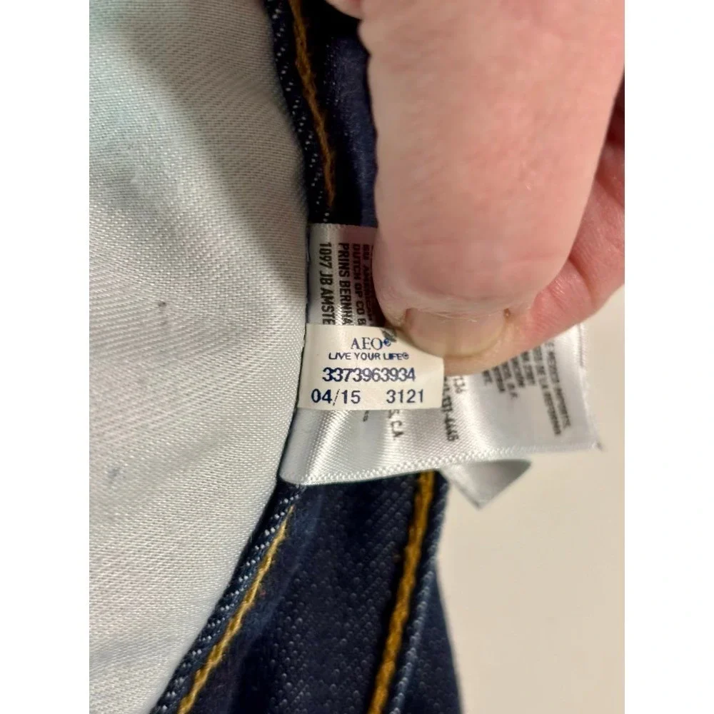 American Eagle Slim Jeans Mens 33x30 Dark Wash Stretch Denim Preppy Lumberjack
